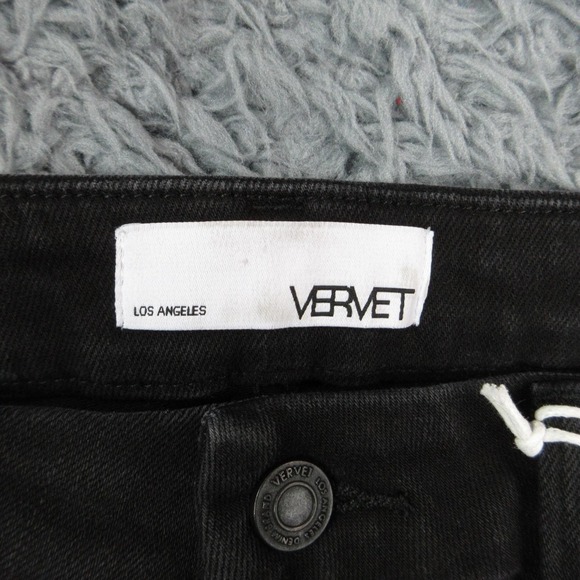 VERVET Jeans Womens 31 Black Bella High Rise Flare Frayed Hem 30x27* V2520N NWT - Picture 11 of 16